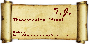 Theodorovits József névjegykártya