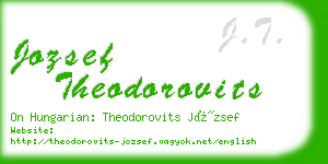 jozsef theodorovits business card